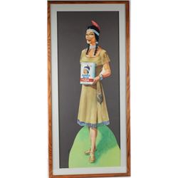 Dakota Maid Enriched Flour Die Cut Advertisement
