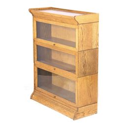 Antique Quarter Sawn Oak Barrister Cabinet