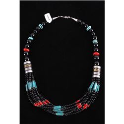 Navajo TR Singer Lone Mountain Turquoise Necklace