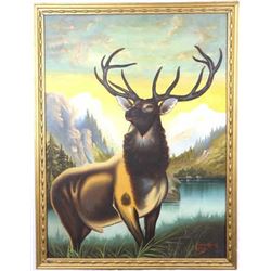 RARE Tweed & Rau Co. Chicago Adv. Painting c. 1900