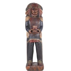 Large Cigar Store Indian Carved Wood - Life Size