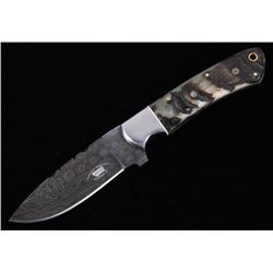 Rocky Mountain Rams Horn Damascus Bozeman Knife