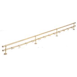 Early 1900's Brass Hotel Hallway Coat Rack