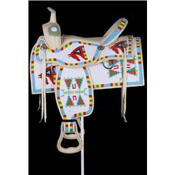 Sioux Fully Beaded Parade Saddle circa 1950-60's