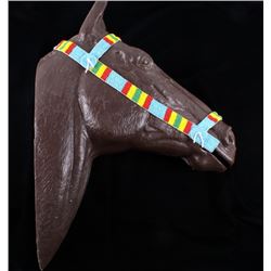 Sioux Fully Beaded Horse Headstall c. 1950-60's