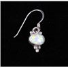 Image 16 : Sterling Silver Fire Opal Necklace and Earrings