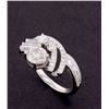Image 7 : Vintage 1.80 ct Diamond Mid-Century Platinum Ring