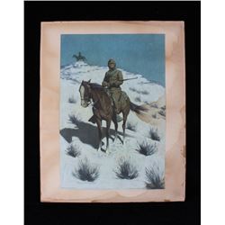 Remington, Frederic: The Cossack Post Chromo Litho
