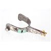 Image 10 : Mid 1900's Silver & Cripple Creek Turquoise Spurs