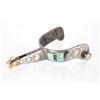 Image 3 : Mid 1900's Silver & Cripple Creek Turquoise Spurs