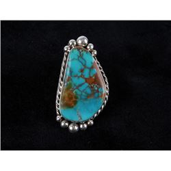 Navajo M. House Royston Turquoise Sterling Ring