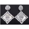 Image 1 : Navajo Tim Yazzie Hand Stamped Sterling Earrings