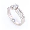 Image 2 : Art Deco Style 1.00 cts. Diamond 14K Gold Ring