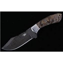 M.T. Knives of Bozeman Rams Horn Damascus Knife