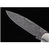 Image 3 : Wooly Mammoth Bone Raindrop Damascus Knife