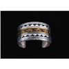Image 1 : Navajo T&R Singer Silver 14K Gold Overlay Bracelet