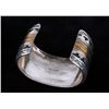 Image 3 : Navajo T&R Singer Silver 14K Gold Overlay Bracelet