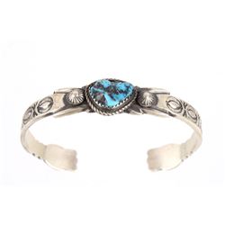 Navajo M. Cayatino Sleeping Beauty Turquoise Cuff