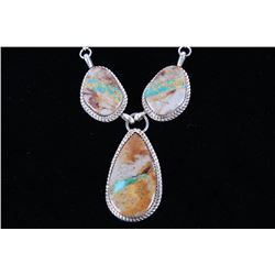 Navajo Tsosie Royston Turquoise Sterling Necklace