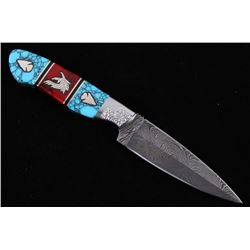 Navajo D. Yellowhorse Turquoise Arrow Spirit Knife