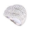Image 3 : Modern 2.86ct Diamond Pave Set Wave 18K Ring