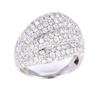Image 6 : Modern 2.86ct Diamond Pave Set Wave 18K Ring