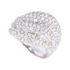 Image 7 : Modern 2.86ct Diamond Pave Set Wave 18K Ring