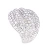 Image 8 : Modern 2.86ct Diamond Pave Set Wave 18K Ring