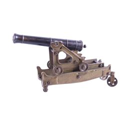 Spanish Made Iron and Brass Rifled Cannon
