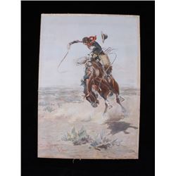 Russell, Charles A Bad Hoss 1905 Chromo Litho