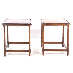 Pair of Art Deco Wood End Tables