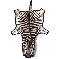 Zebra Taxidermy Full Mount Felted Room Hide Rug
