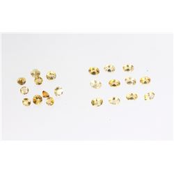 22ct. of Loose Oval & Round Citrine Gemstones