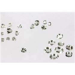 55.5ct of Loose & Faceted Prasiolite Gemstones