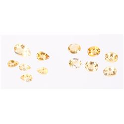 Faceted Yellow/Gold Citrine Gemstones 25.5TCW