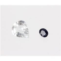 Gorgeous 5.15ct of White Burmese & Blue Sapphires