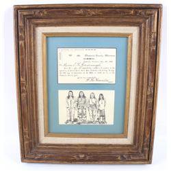 Framed Invitation to a Montana Execution
