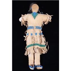 Northern Plains Beaded Hide Child's Doll c. 1890