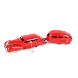 Restored Wyandotte Red La Salle Car & Trailer