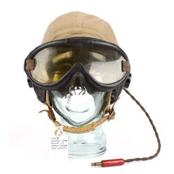 WWII U.S. AAF ANH15 Helmet & Receiver & B8 Goggles