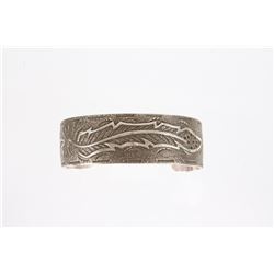 Navajo Raymond Begay Tufa Cast Sterling Bracelet