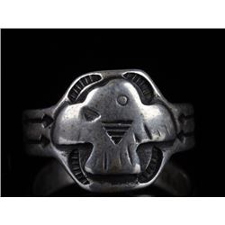 Navajo Fred Harvey Silver Thunderbird Ring