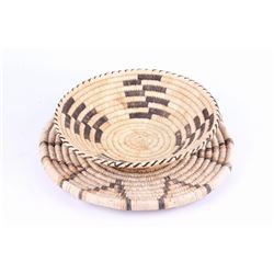 Papago Indian Hand Woven Baskets c. 1940's-50's