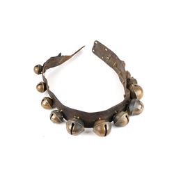 Graduated Sleigh Bells w/ Rich Brown Leather Strap