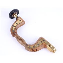 Bit Brace W.Marples $ Sons Wood & Brass Cir.1840