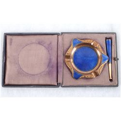 Mid 1900's Portable Cigarette Ashtray & Holder