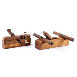 Two Antique Wood Block Planes