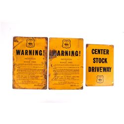 Early US Department of Interior Signs C. 1930