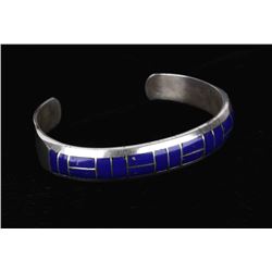 Navajo Sterling Lapis Lazuli Mosiac Bracelet