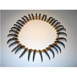 Plains Reservation Imitation Bear Claw Necklace